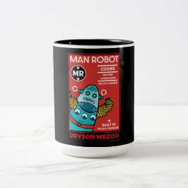 Man Robot the Perfect Man Zweifarbige Tasse