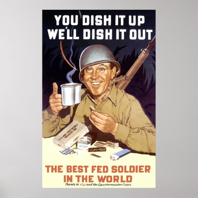 Man schüttelt es auf - WW2 Poster (Vorne)