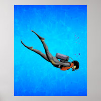Man SCUBA Diving