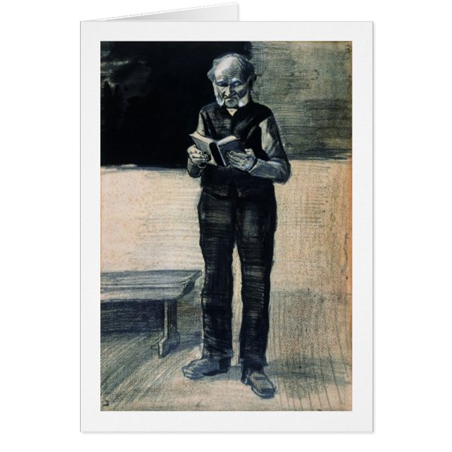 Man Stehend Reading a Book, Vincent van Gogh (Vorne)