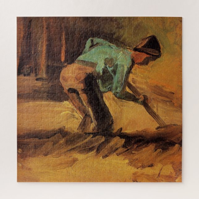 Man Stooping mit Stick, Spade von Vincent van Gogh (Vertikal)