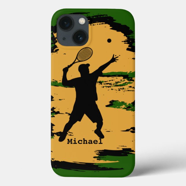 Man Tennis Player Case-Mate iPhone Hülle (Rückseite)