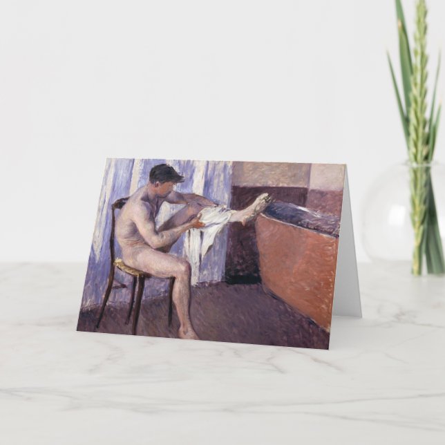 Man Trockenleg von Caillebotte Karte (Vorderseite)
