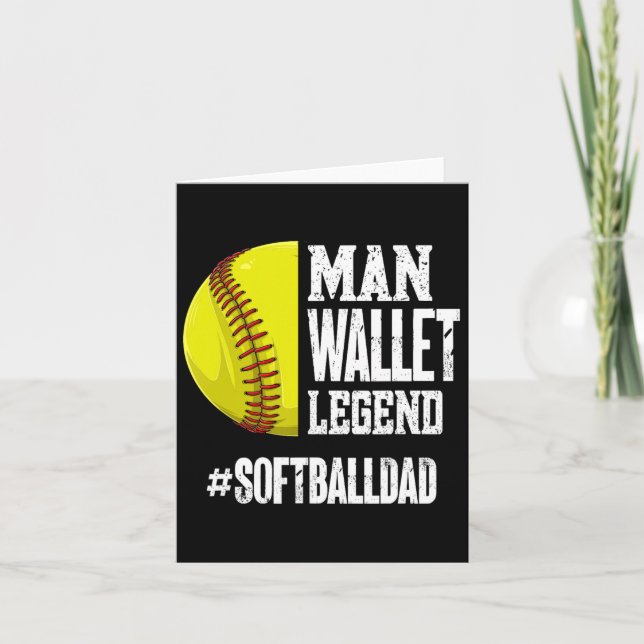 Man Wallet Legend Softlldad Software Vater Funny Karte (Vorderseite)
