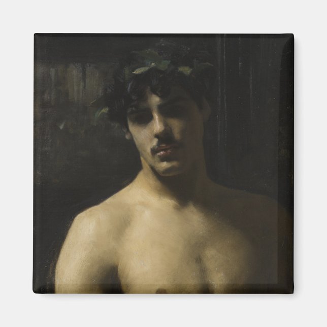 Man Wearing Laurels Magnet (Vorne)
