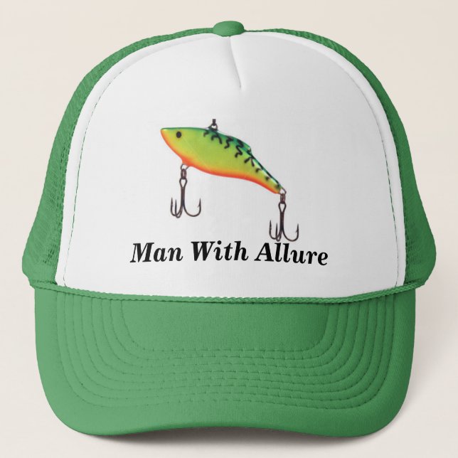Man With Allure Fishing Sports Cap Truckerkappe (Vorderseite)