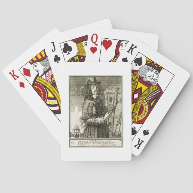 Man with firework rocket, from the 'Recueil de fig Spielkarten (Rückseite)