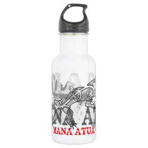 Mana Atua - Power von den Göttern - weiß Edelstahlflasche