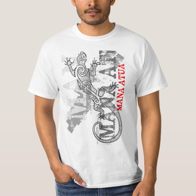 Mana Atua - Power von den Göttern - weiß T-Shirt (Vorderseite)