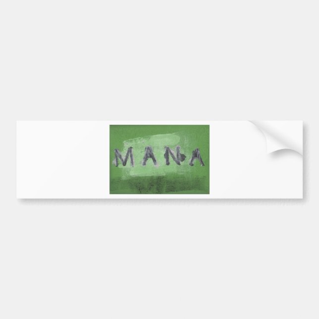 Mana (Grün) Autoaufkleber (Vorne)