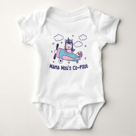 Mana Mous Co-Pilot - Einhornflugzeug Baby Strampler