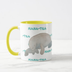 Mana-tea Funny Pun Manatee Tasse