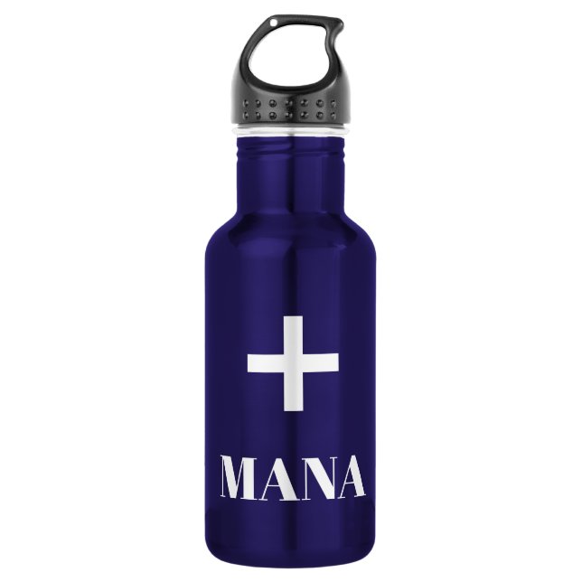 Mana Trank Edelstahlflasche (Vorderseite)