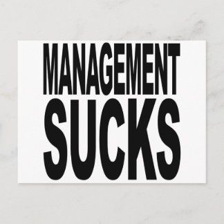 Management Sind zum Kotzen Postkarte
