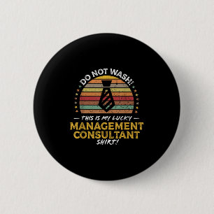 Managementberater Job Titel Funny Quote Graphen Button