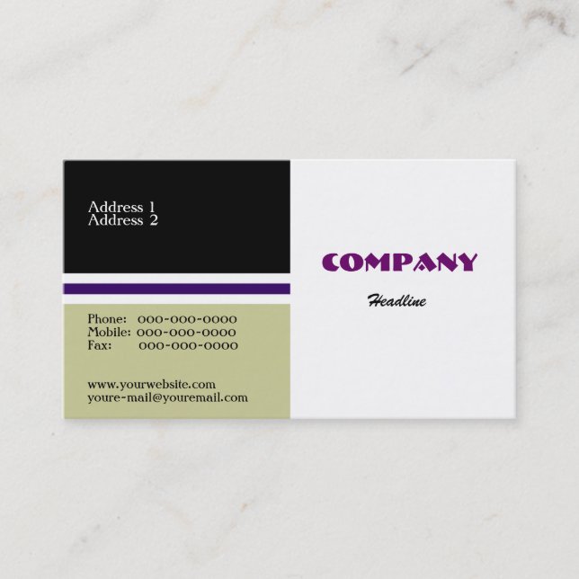 Manager Business Card Visitenkarte (Vorderseite)