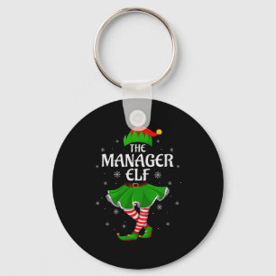 Manager-Elf Weihnachten Familie Mädchen Frauen Elf Schlüsselanhänger