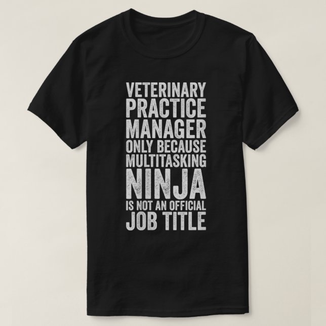Manager für Tierarztpraxis bei Frauen wegen Multit T-Shirt (Design vorne)