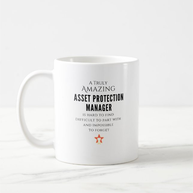 Manager für Vermögensschutz Kaffeetasse (Links)