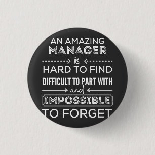 Manager, Geschenk für Manager, ein wahrlich großar Button
