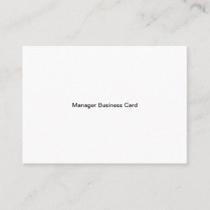 Manager Mighty Business Card Visitenkarte