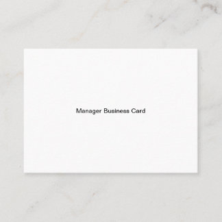 Manager Mighty Business Card Visitenkarte
