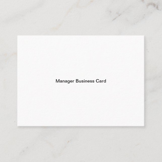 Manager Mighty Business Card Visitenkarte (Vorderseite)