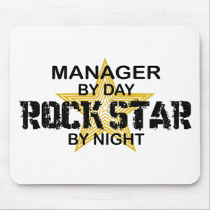 Manager-Rockstar bis zum Nacht Mousepad