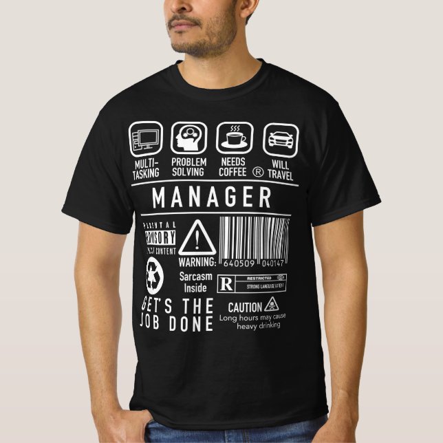 Manager Teamleiter, Supervisor, IT-Manager T-Shirt (Vorderseite)