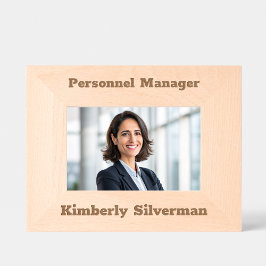 Manager Vollständiger Name Moderner Jobtitel Rusti Geätzte Rahmen