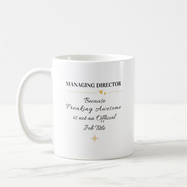 Managing Director Office Quote Kaffeetasse (Links)
