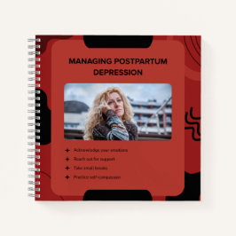Managing Postpartum Depression Awareness Design Notizbuch