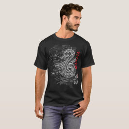 Manaia - Wächter (rotes Schreiben) T-Shirt