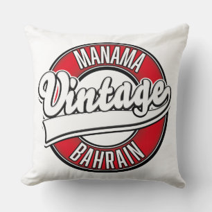 Manama Bahrain Vintage Logo Auto Magnet Kissen