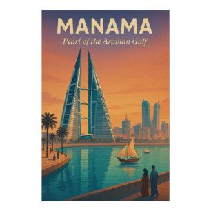 MANAMA – Perle des Arabischen Golfs Poster