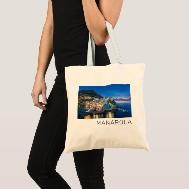 Manarola Cinque Terre La Spezia Italien Panorama Tragetasche (Vorderseite (Produkt))
