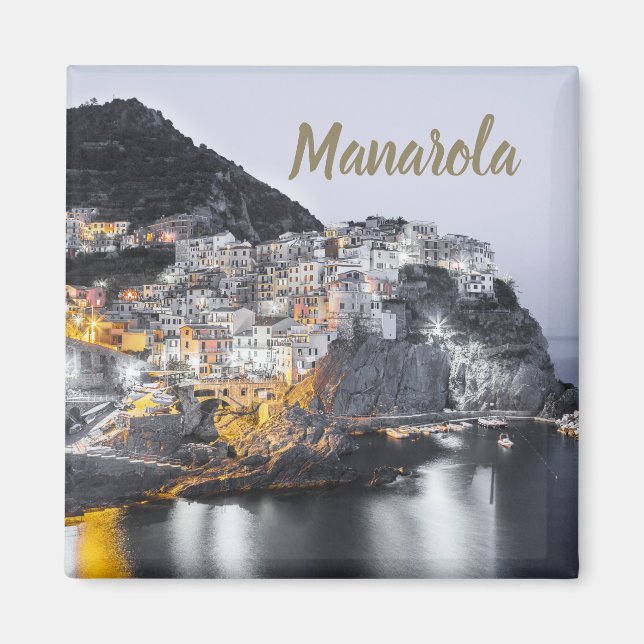 Manarola Cinque Terre Ligurien Italien Kunst, Dich Magnet (Vorne)