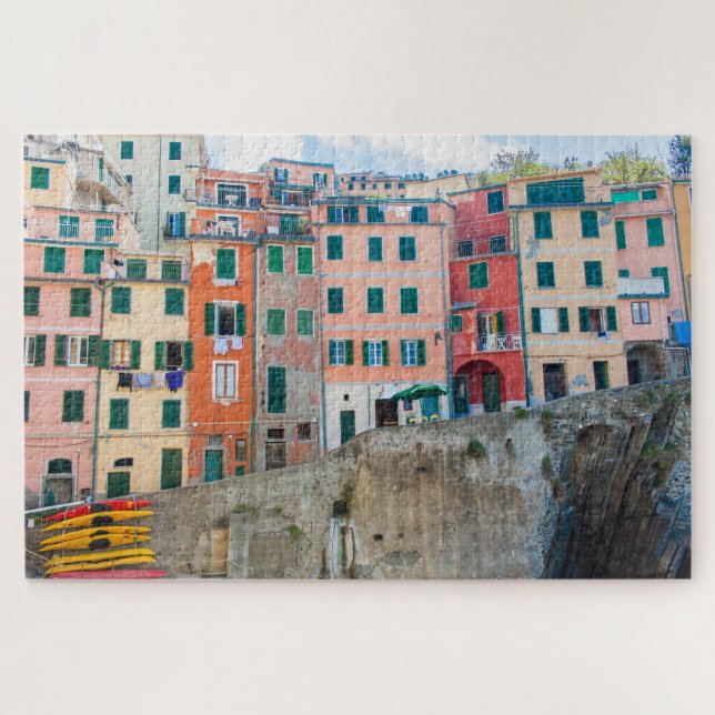Manarola Gebäude, Cinque Terre, Italien (Horizontal)
