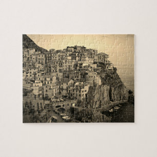 Manarola in Sepia Tones - Italien - 8x10 - 110 Stk