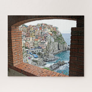 Manarola, Italien - Fensteransicht - 16x20 - 520 S