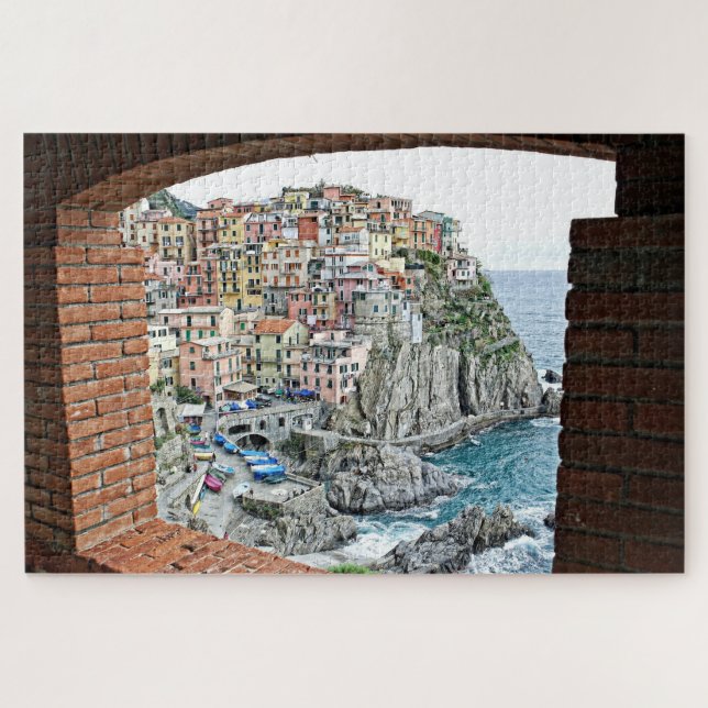 Manarola, Italien - Fensteransicht - 20x30 -1014 S (Horizontal)