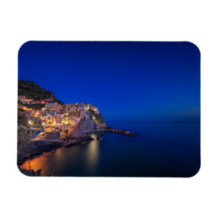 Manarola Stadt im Cinque Terre im Abend Magnet