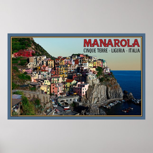 Manarola Town Poster (Vorne)