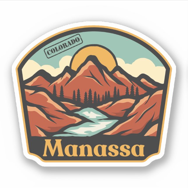 Manassa, Colorado-Aufkleber Aufkleber (Vorderseite)