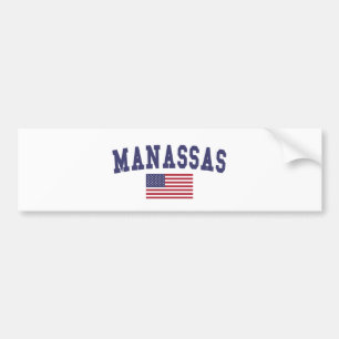 Manassas US-Flagge Autoaufkleber