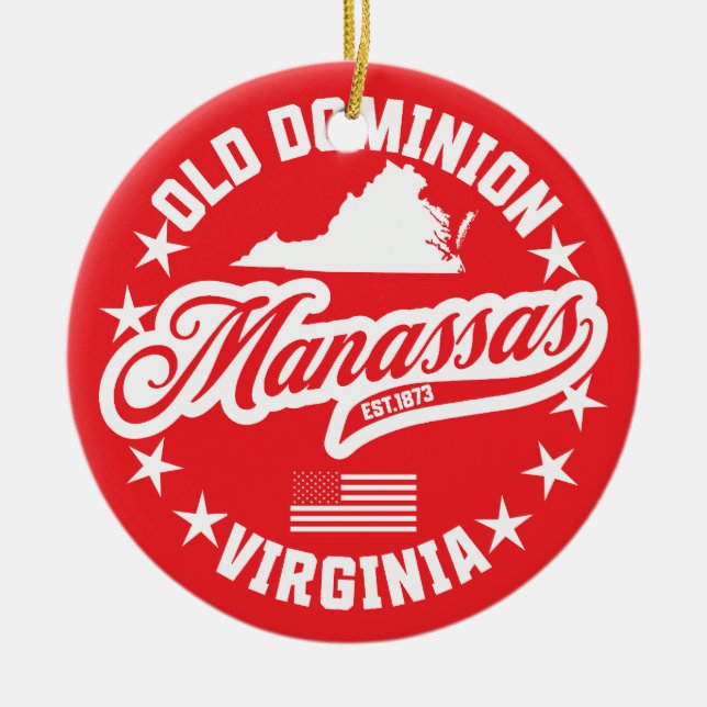 Manassas, Virginia Keramik Ornament (Vorne)