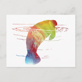 Manatee Art Postkarte