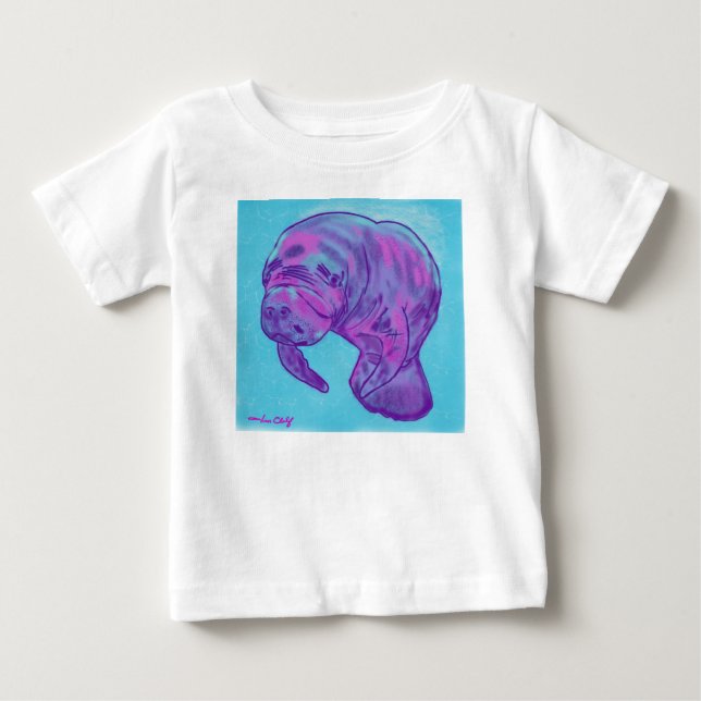 Manatee baby Romper Baby T-shirt (Vorderseite)