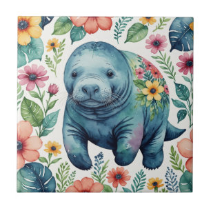 Manatee Baby Shirt Fliese