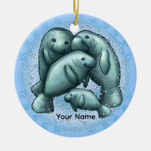 Manatee Bubbles ornement